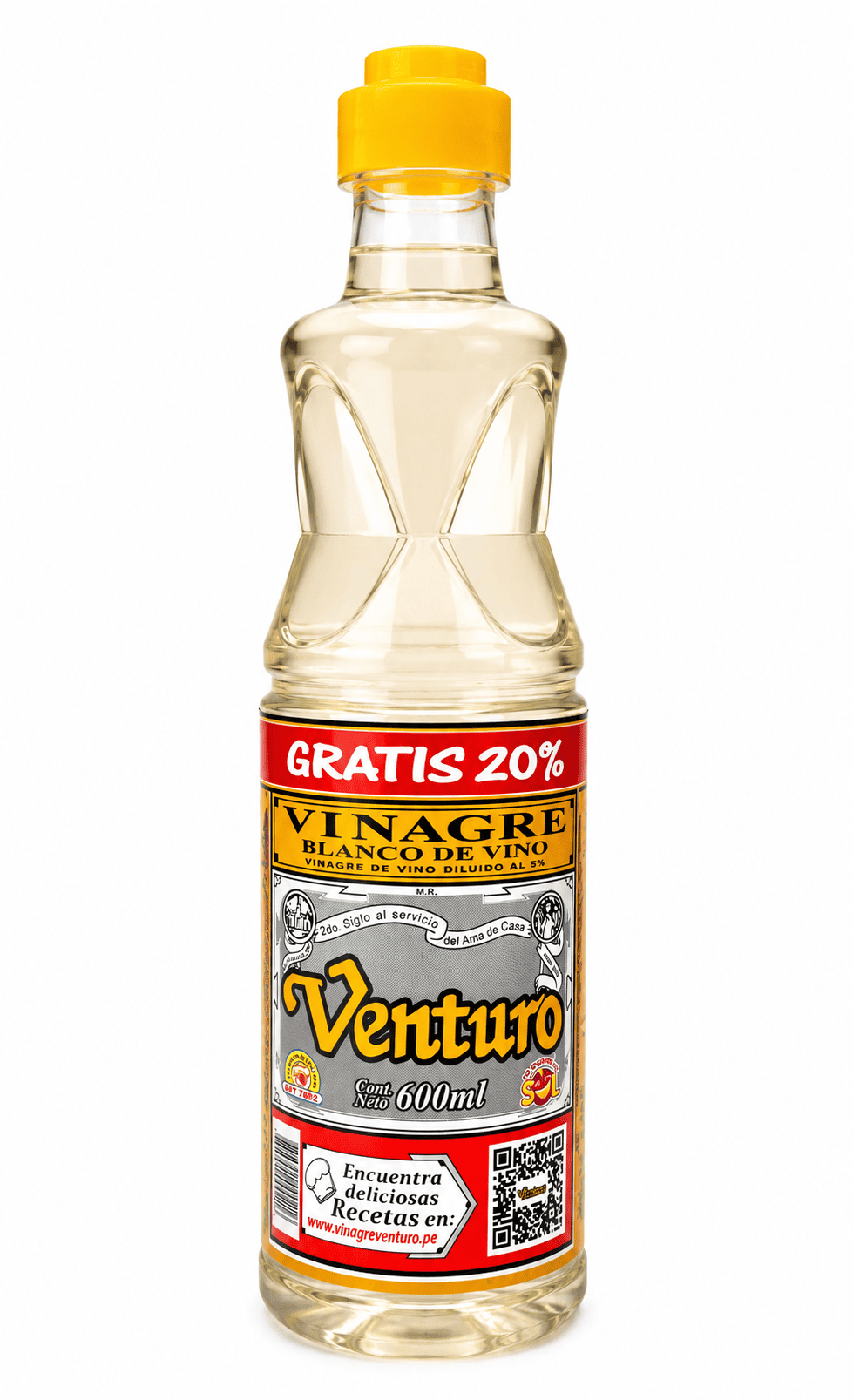 Vinagre blanco de vino Venturo