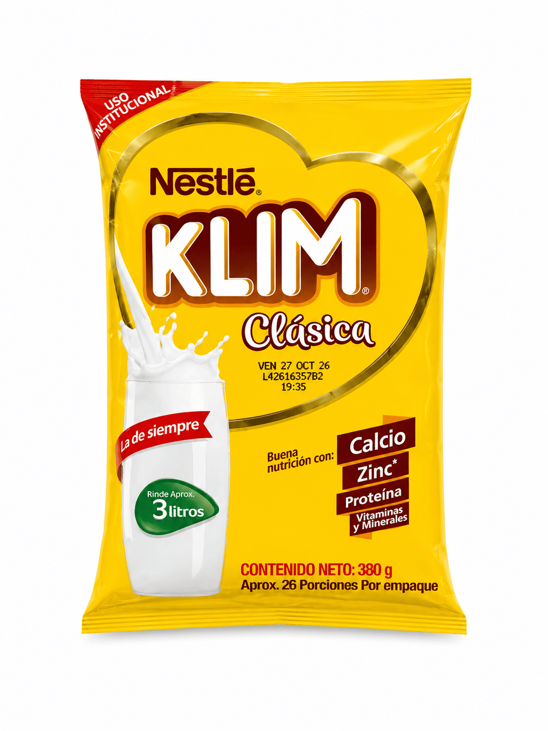 Leche en polvo Klim Nestle 380 g
