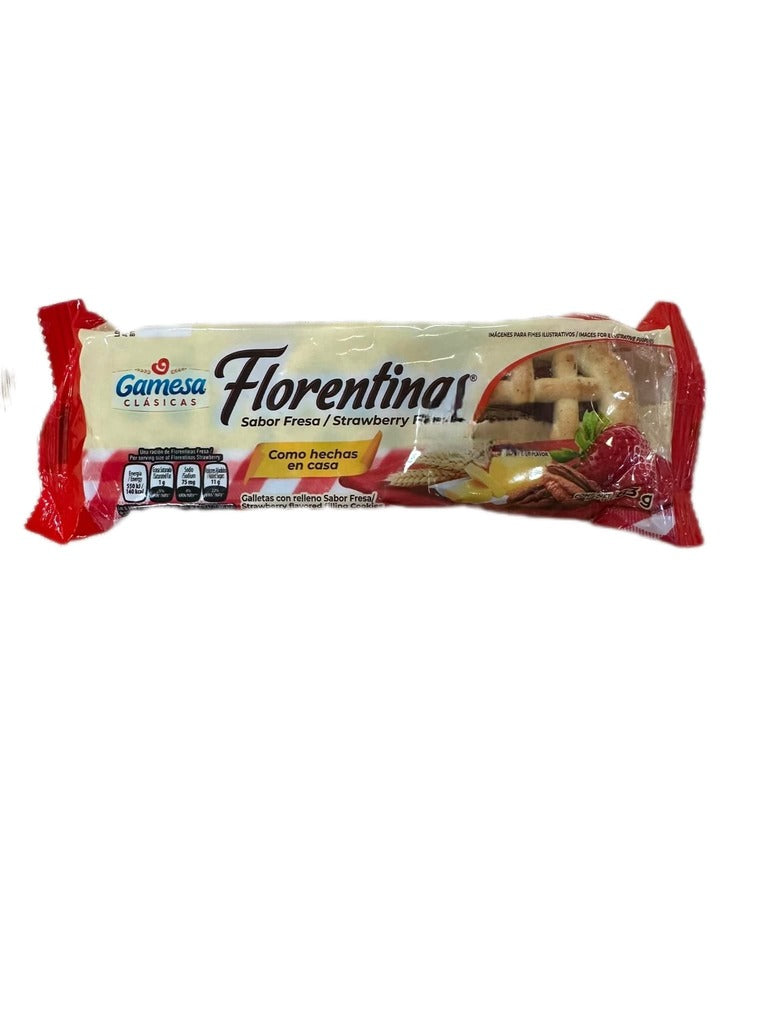 Galleta sabor fresa Florentinas Gamesa 83g