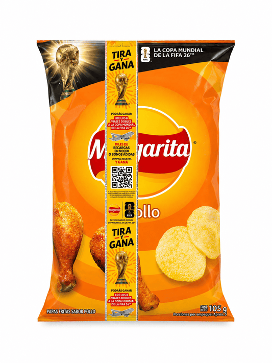 Papas pollo Margarita 105g