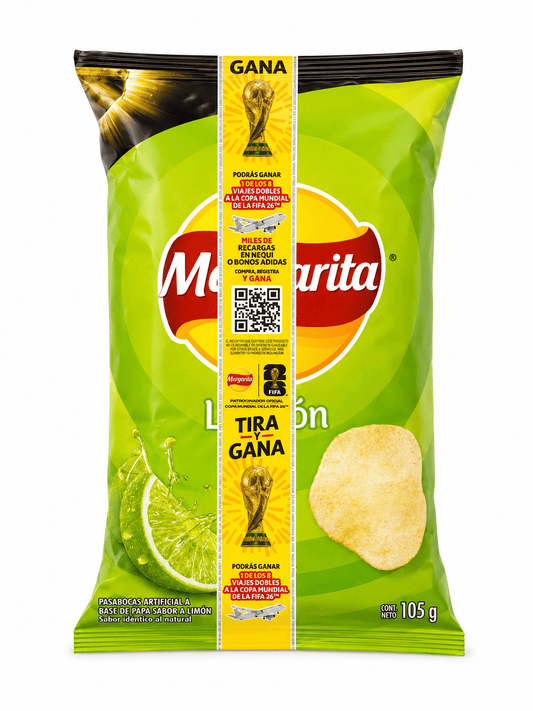 Papás limón Margarita 105 gramos