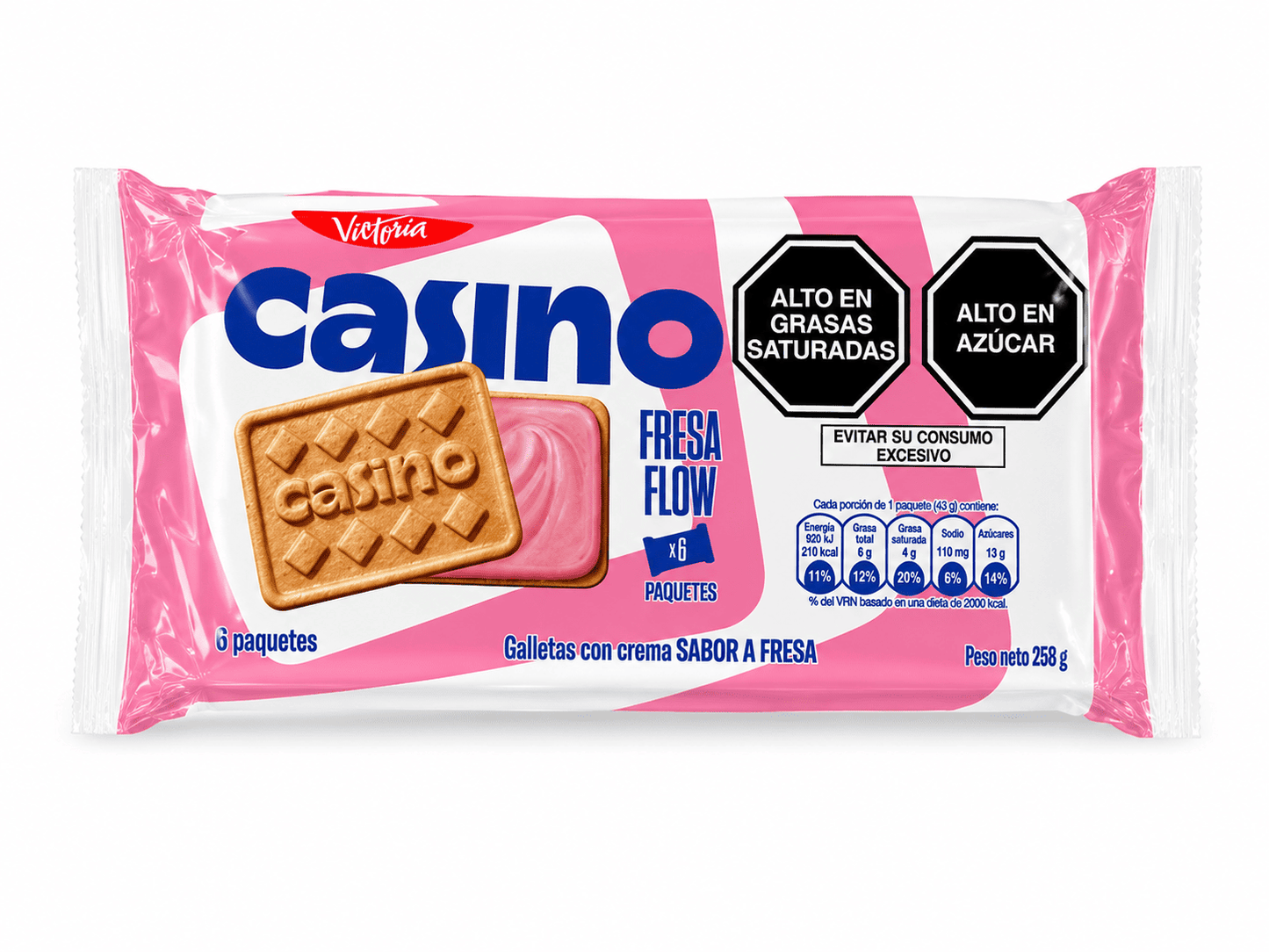 Galleta casino varios sabores 6 unidades