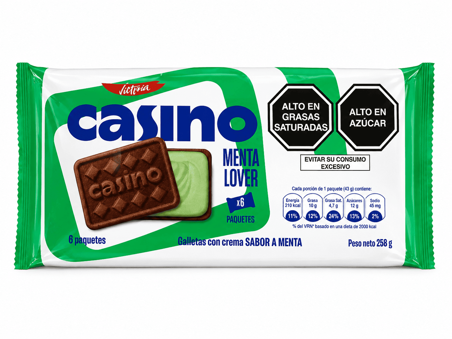 Galleta casino varios sabores 6 unidades