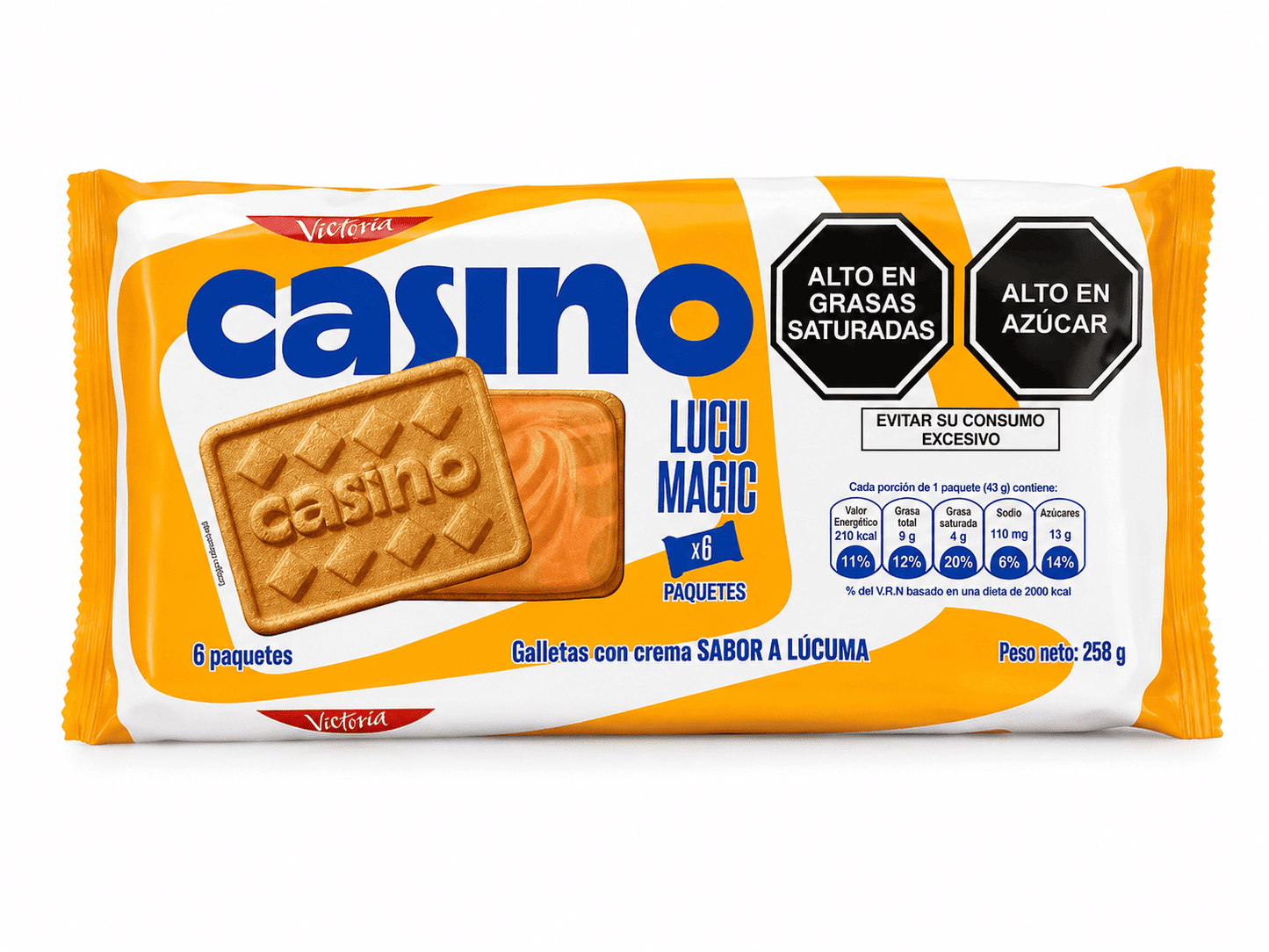 Galleta casino varios sabores 6 unidades