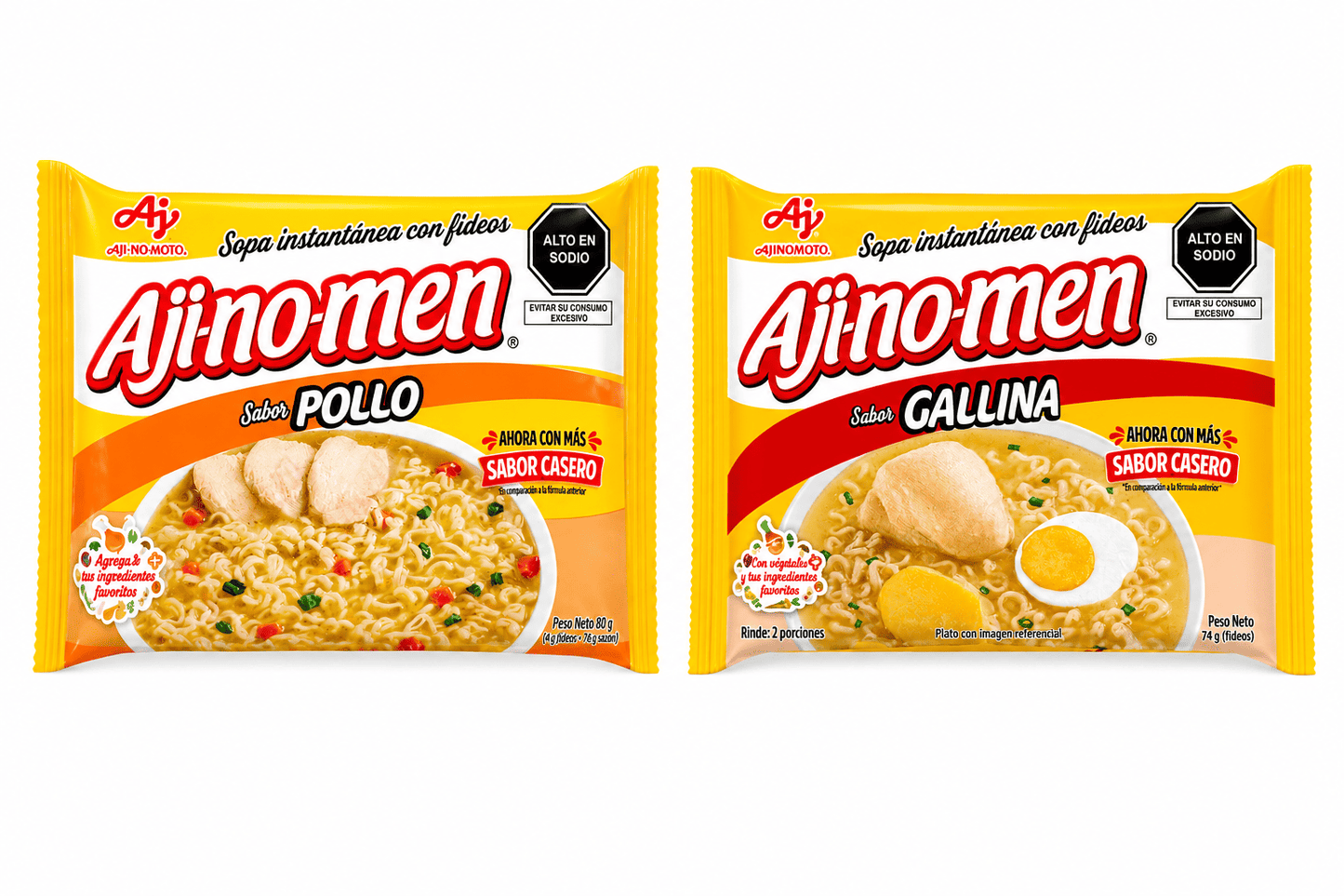 Ajinomen 2 sabores