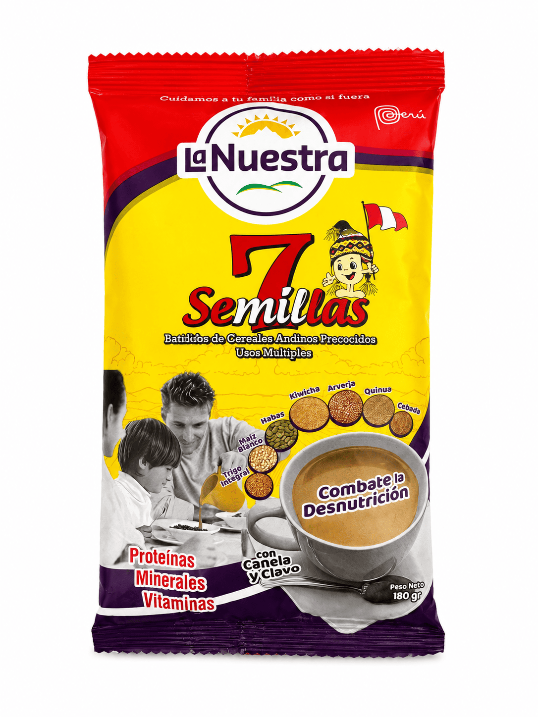 Harina 7 semillas La nuestra  180 gramos