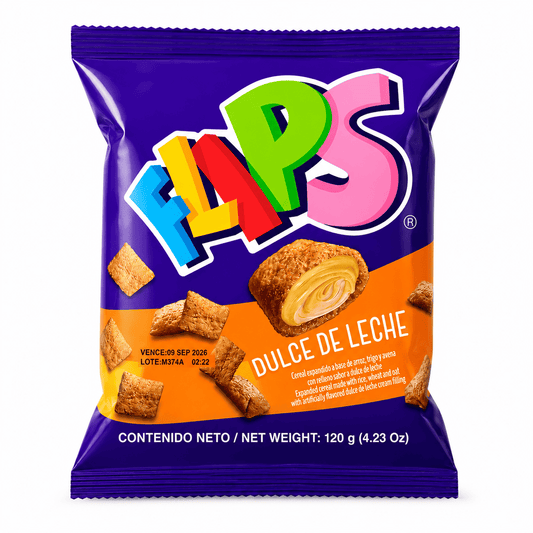 Flips dulce de leche bolsa 120g