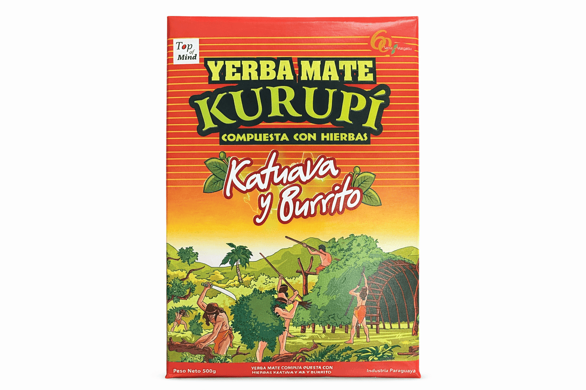 YERBA MATE KURUPI KATUAVA Y BURRITO  500g