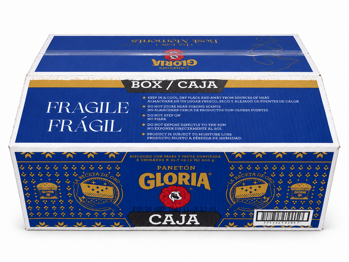 Paneton Gloria caja de 6 unidades