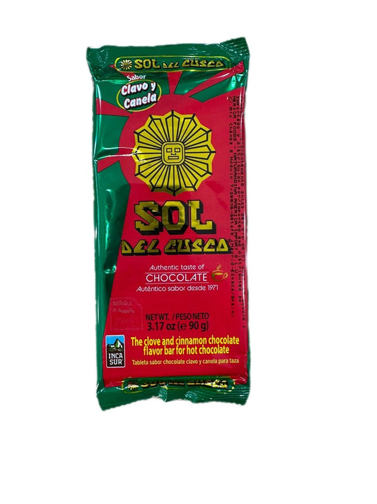 Chocolate de taza clavo y canela Sol del Cuzco 90g