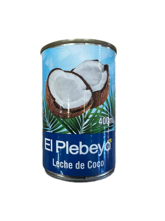 Leche de coco lata El Plebeyo 400ml